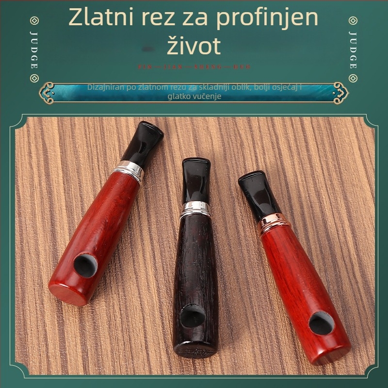 DHL nova kreativna 9mm dimovodna cijev Aoko od drva lagana prijenosna prijenosna mala cijev od punog drva