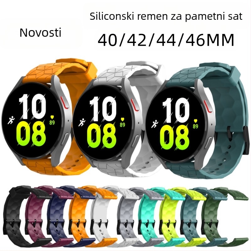 Za Huawei watch3/3Pro silikonski remen GT/GT2/GT3 silikonska traka s uzorkom nogometa 20/22 remen