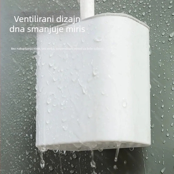 WC četka bez mrtvog kuta, kućna WC školjka, zidna četka, silikonska WC četka, uređaj za čišćenje WC četke