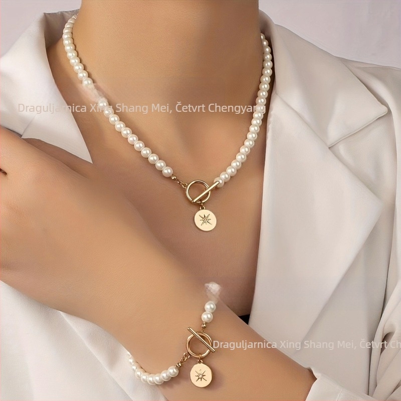 Europa i Sjedinjene Države prekogranični trend biserne zvijezde narukvica ogrlica odijelo žensko niša svjetlo luksuzni ljubavni lanac ključne riječi veleprodaja