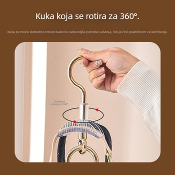 Artefakt kuke za torbe, stalak za torbe u japanskom stilu, remen za torbe, nedeformirajući stalak za nakit, stalak za šešire i šalove za hodnik