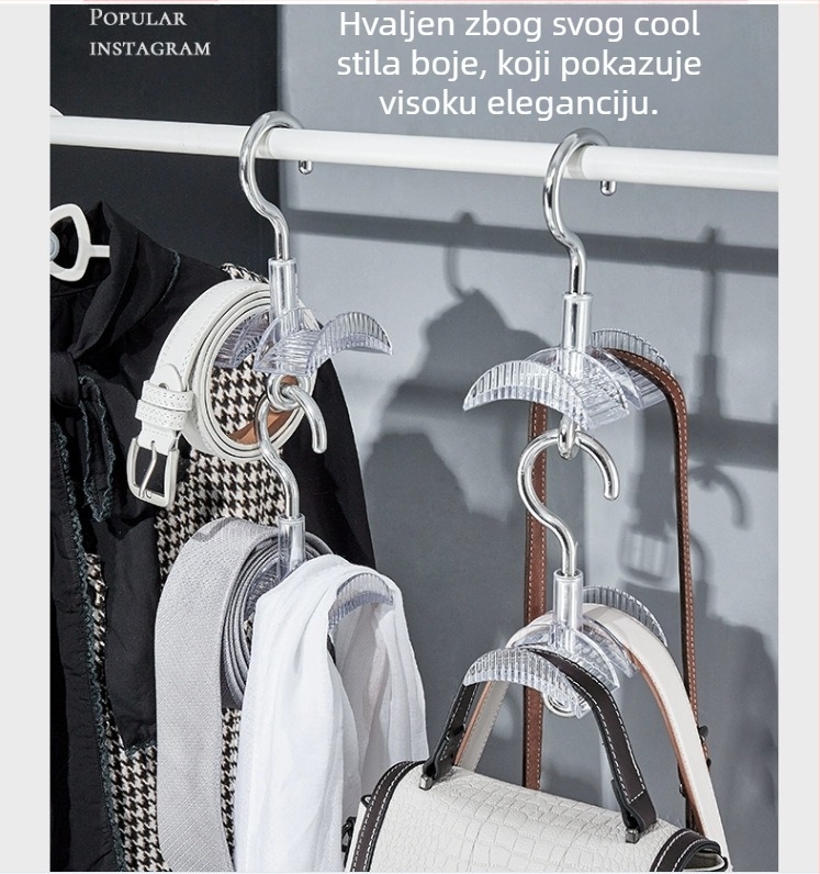 Artefakt kuke za torbe, stalak za torbe u japanskom stilu, remen za torbe, nedeformirajući stalak za nakit, stalak za šešire i šalove za hodnik