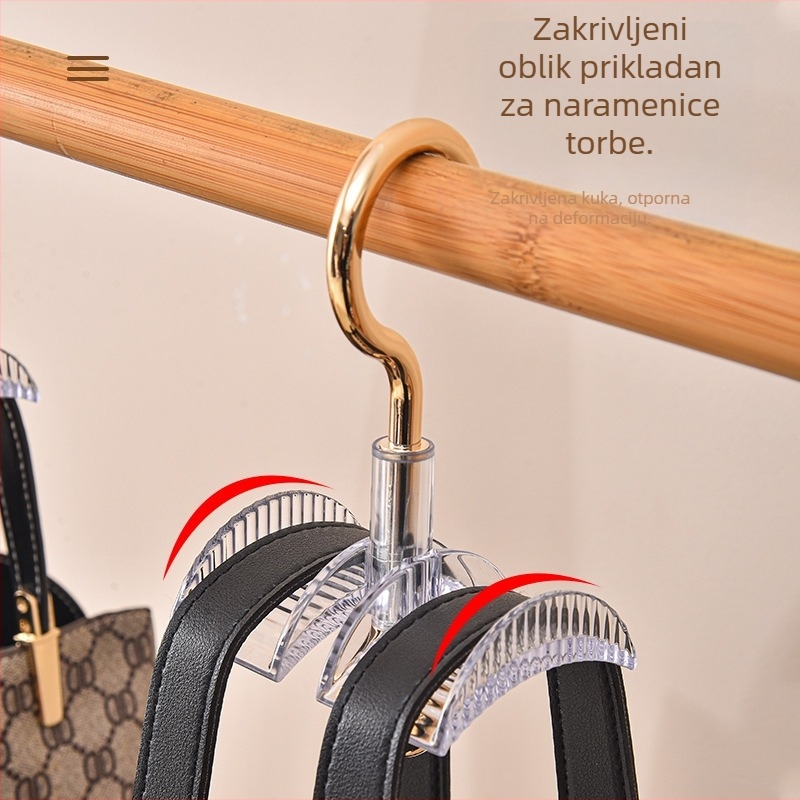 Artefakt kuke za torbe, stalak za torbe u japanskom stilu, remen za torbe, nedeformirajući stalak za nakit, stalak za šešire i šalove za hodnik