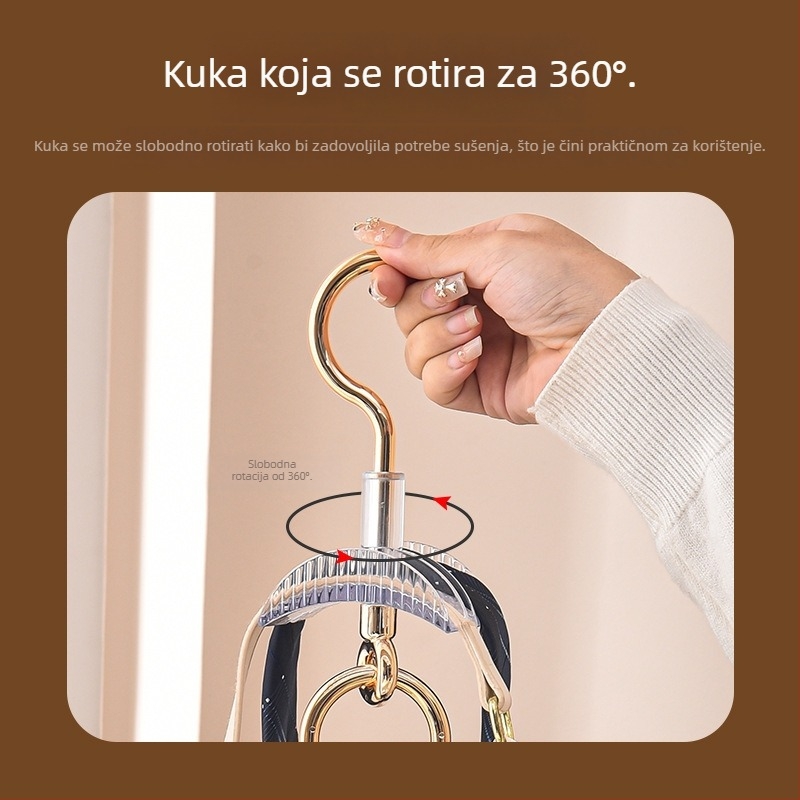 Artefakt kuke za torbe, stalak za torbe u japanskom stilu, remen za torbe, nedeformirajući stalak za nakit, stalak za šešire i šalove za hodnik
