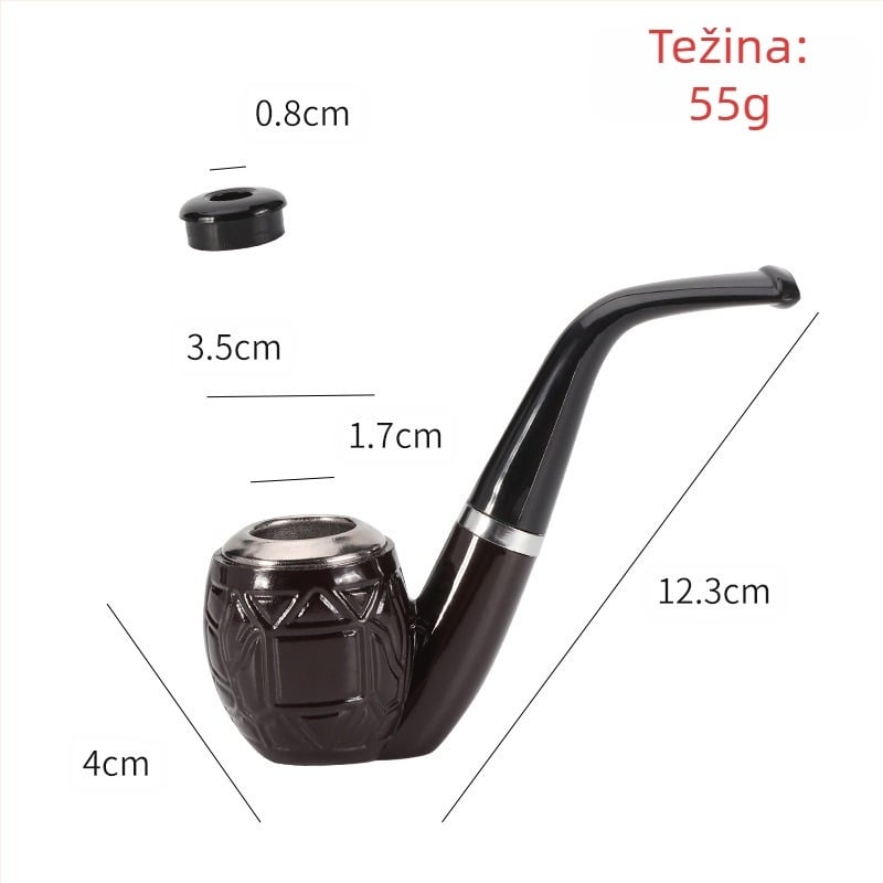 Vruća rasprodaja početničke praktične cigarete s dvostrukom upotrebom, klasična zakrivljena metalna posuda, uklonjiva i periva, direktno na zalihi veleprodaja