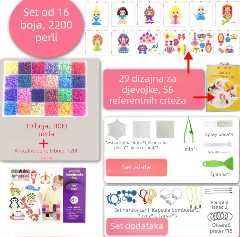 Čarobne perle iz vodene magle, čarobne ljepljive perle za vodu, igračke odijelo za dječake i djevojčice, kreativne ručno rađene DIY edukativne igračke