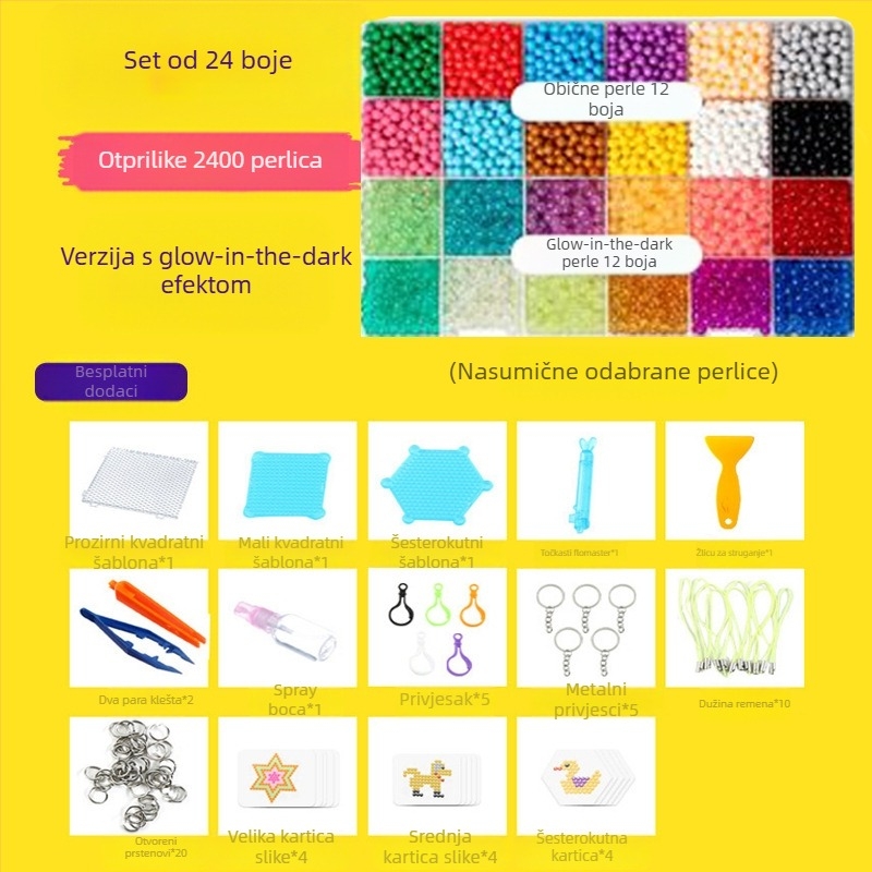 Čarobne perle iz vodene magle, čarobne ljepljive perle za vodu, igračke odijelo za dječake i djevojčice, kreativne ručno rađene DIY edukativne igračke