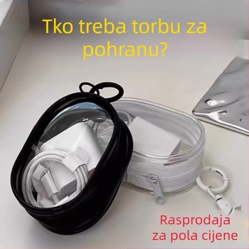 Torba za pohranu podatkovnog kabela s kukom, prijenosna torba za pohranu, kutija za punjač, organizator za mobitel, neophodna za putovanja