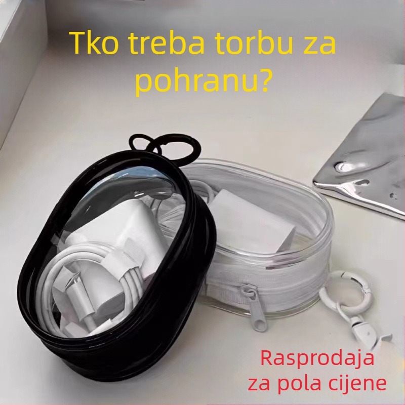 Torba za pohranu podatkovnog kabela s kukom, prijenosna torba za pohranu, kutija za punjač, organizator za mobitel, neophodna za putovanja
