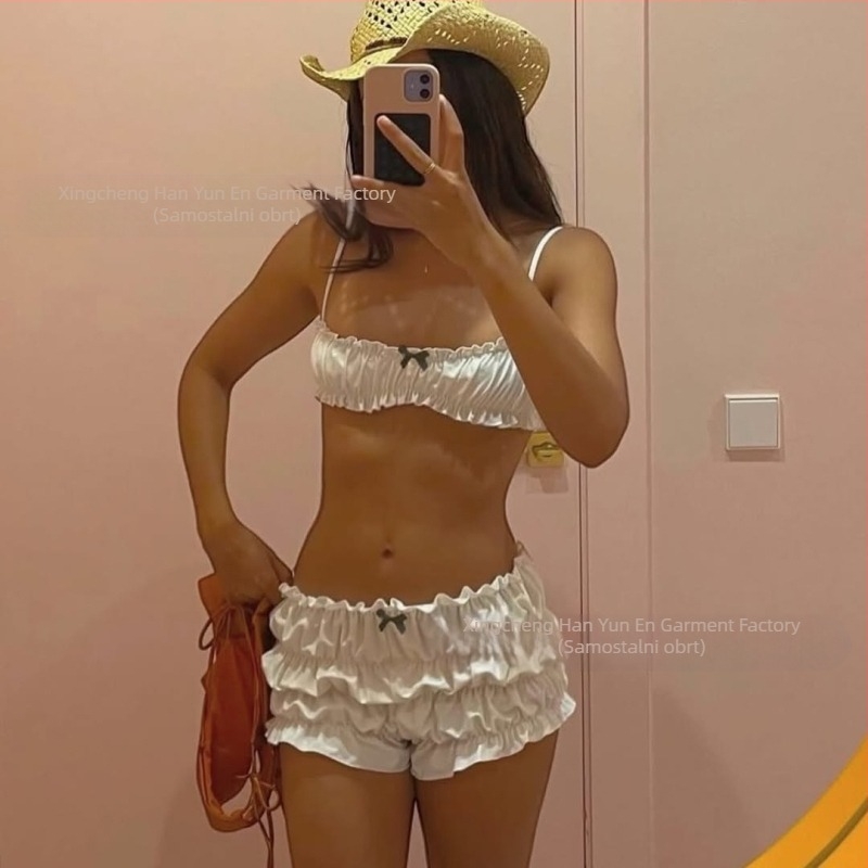 Novo jednobojno odijelo Spice Girls za žene, čisto seksi top bez rukava, visoki struk, plisirane bokserice za žene