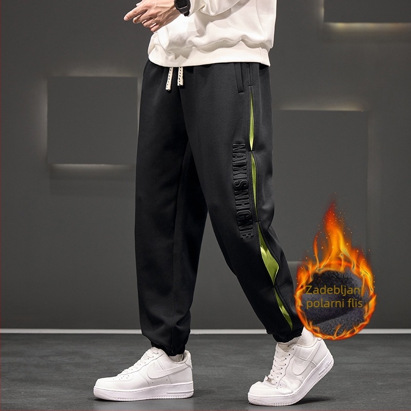 Pletene hlače za povećanje sportskog hlača JY toe 69F kontrola cijene plus veličina plus debela flis podstava zadebljanje