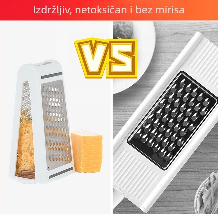 Višenamjenski ribež za sir i maslac, kuhinjski gadget, dvostrani vertikalni ribež za krumpir i sir, povrće i voće