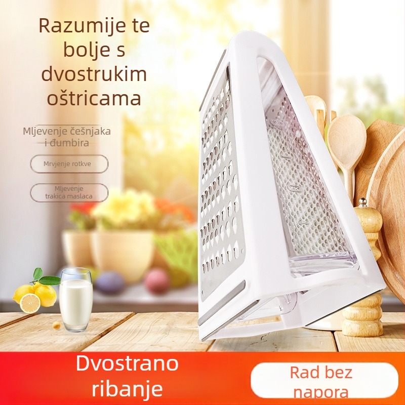 Višenamjenski ribež za sir i maslac, kuhinjski gadget, dvostrani vertikalni ribež za krumpir i sir, povrće i voće