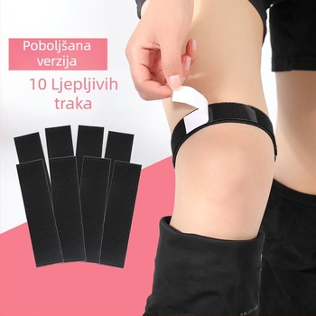 Duge čizme s čičak trakama protiv padanja, čarape s polu-remenčićima, visoke čizme s protukliznim remenčićima preko koljena