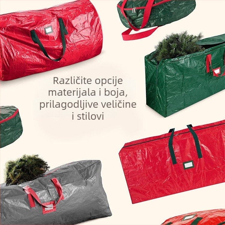 Najprodavanija pletena torba za prtljagu 6/7/9Pe, torba za vanjsku pohranu, veleprodajna torba za pohranu božićnog drvca