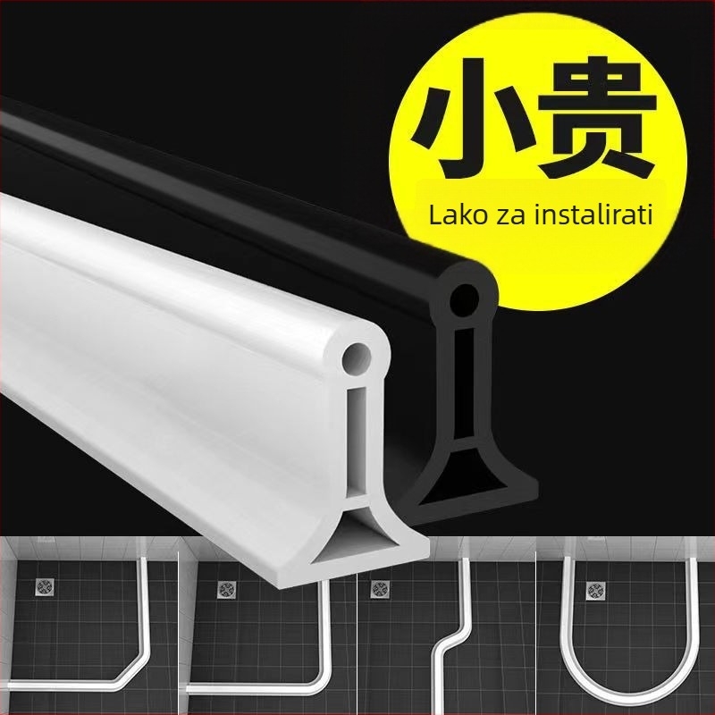 Fleksibilna silikonska vodonepropusna traka za kupaonicu, magnetska vodootporna traka za tuš kabinu, otporna na vodu i kišu