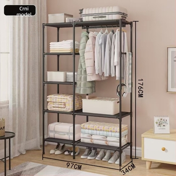 Prekogranične eksplozije Višenamjenska vješalica za kapute Vješalica za spavaću sobu Podna plaćena polica Jednostavna vješalica za kapute Stalak za pohranu