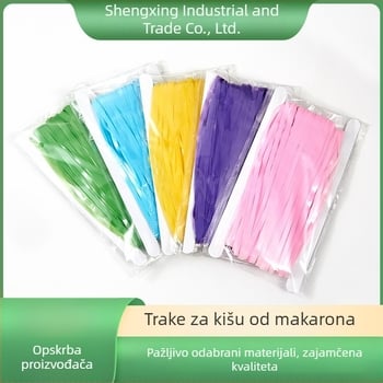 Tvornica opskrbe makronima za kišu od svile 1*2M rođendanska kiša od svilene zavjese, ukras za pozadinu za zabavu, ukras s resicama za makrone