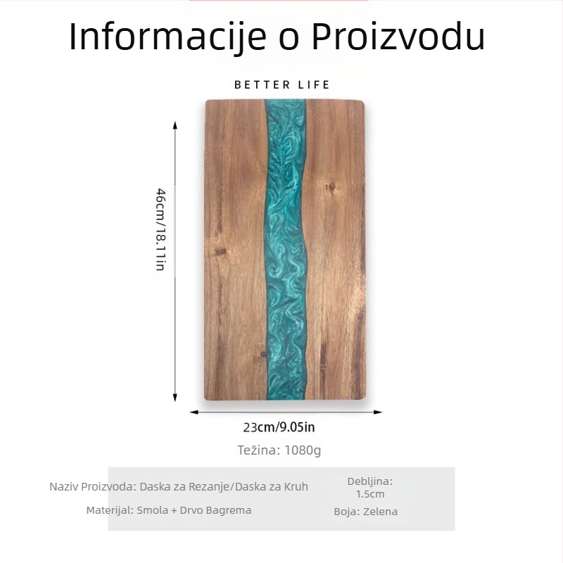 Amazon Real Head smola daska za rezanje daska za rezanje kućanstvo akacijevo drvo odrezak kuhinja daska za rezanje sira kruha