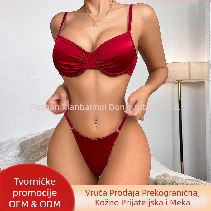 Prekogranično ekskluzivno za Europu i Sjedinjene Države crveno seksi uniformno donje rublje donje rublje tregeri seksi čisti grudnjak grudnjak ženski grudnjak protiv progibanja