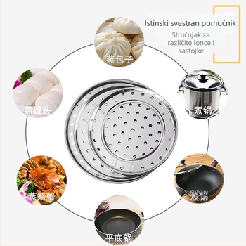 Nemagnetski s magnetskim nosačem od nehrđajućeg čelika 304, uklonjivi parni lonac, višenamjenski pomični parni lonac, rešetka za parni lonac 20 cm