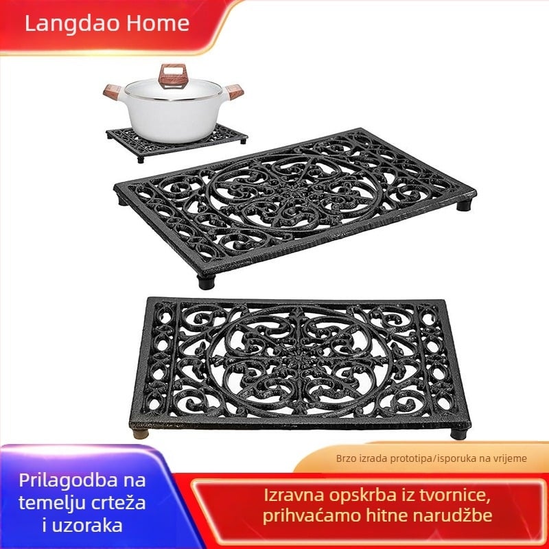 Izvoz Izvoz Američki europski stil Podloge za lonce od lijevanog željeza Otporne na visoke temperature Podloge protiv opeklina Podloge za kuhinjski stol Izolacijske podloge Podloge za tanjure