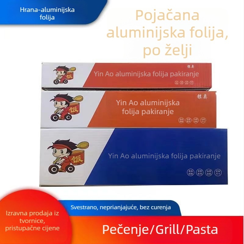 613 aluminijska folija, komercijalna velika rola, 615 hotelski roštilj, riba s roštilja, pileći nokti u prahu, posebna aluminijska folija otporna na visoke temperature, veleprodaja aluminijske folije