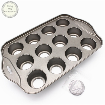 12-dijelni okrugli kalup za mini muffine s ravnim dnom, DIY kalup za pečenje muffina od papirnatih čaša, kalup za pečenje od 12 dijelova