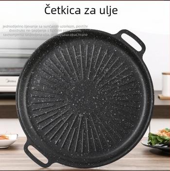 Korejska ploča za roštilj, vanjska, kamperska, neprianjajuća tava, ploča za roštilj za piknik, roštilj, zabavu, roštilj, Maifan kamen