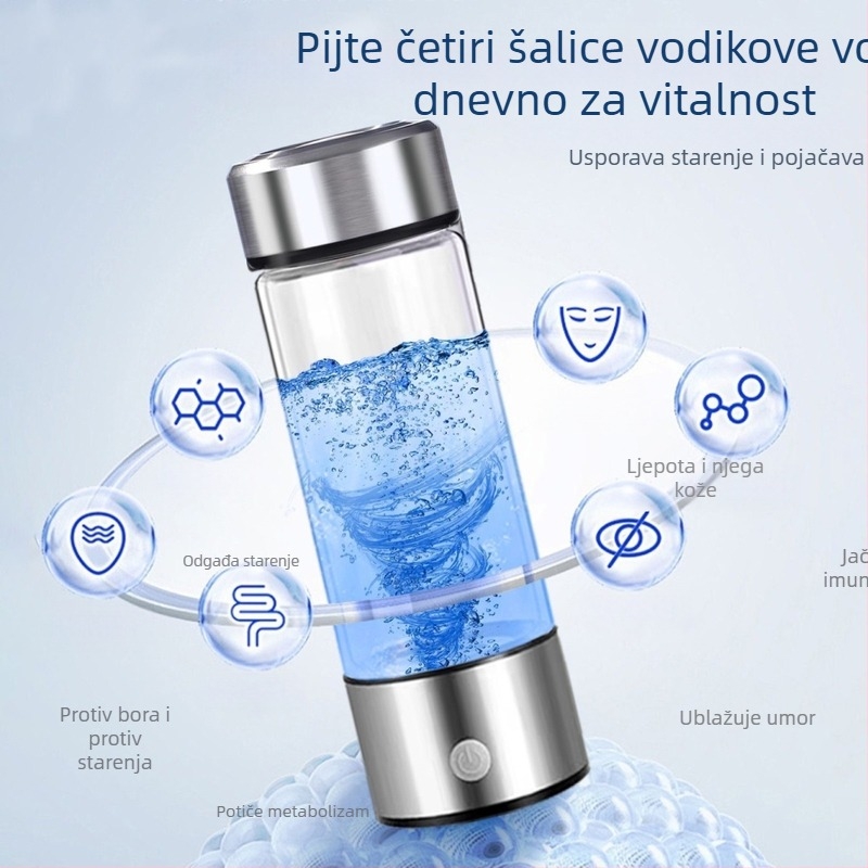 Tvornica izravno od tvornice, prijenosna vodikova čaša za vodu, čaša za vodu SPE, PEM tehnologija, vodikova čaša za vodu na zalihi