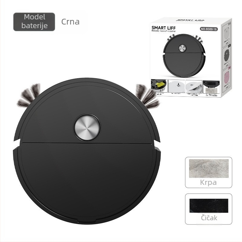 Inteligentni stroj za metenje, usisavač za čišćenje, automatski robot za metenje, mali kućanski aparati, poklon stroj za ribanje poda, metenje, usisavanje i brisanje podova sve u jednom