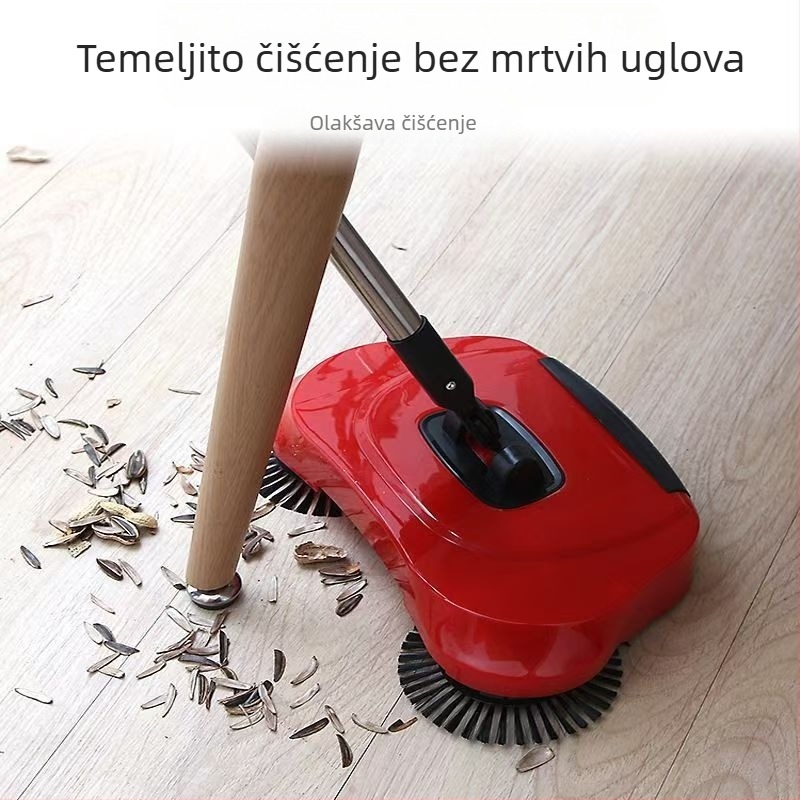 Kućanski ručni usisavač s dvostrukom namjenom, čistač, mekana metla, set lopatica za smeće, kombinirana metla za lijeno čišćenje kose