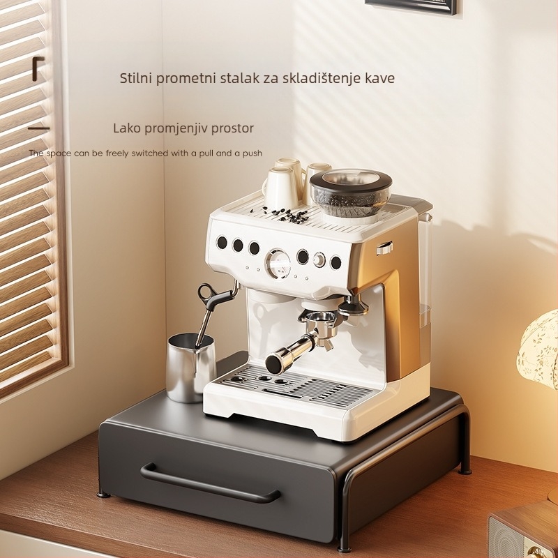 Stalak za pohranu stolnog aparata za kavu, pohrana kapsula za kavu, bar za vodu, DIY stalak za izvlačenje vrećica čaja, stalak za šalice