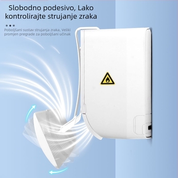 Deflektor vjetra za klima uređaj za sprječavanje izravnog puhanja, štitnik za izlaz zraka, poklopac za usmjerivač vjetra nakon poroda, univerzalni za montažu na zid, nije potrebna ugradnja