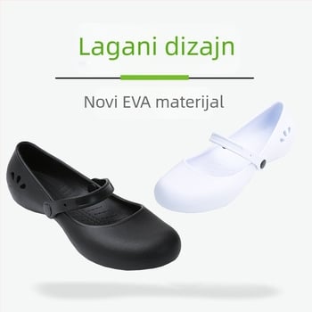 Platinaste elegantne ljetne okrugle niske udobne cipele za medicinske sestre, cipele za majke, sandale na zalihi 112