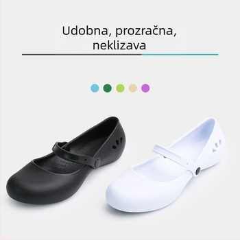 Platinaste elegantne ljetne okrugle niske udobne cipele za medicinske sestre, cipele za majke, sandale na zalihi 112