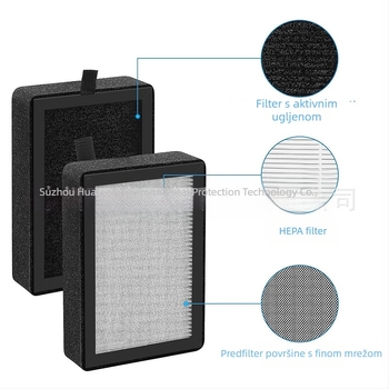 Pogodno za Levoit Lv-H128 filter za kućanski pročišćivač zraka, filter s aktivnim ugljenom, HEPA pribor