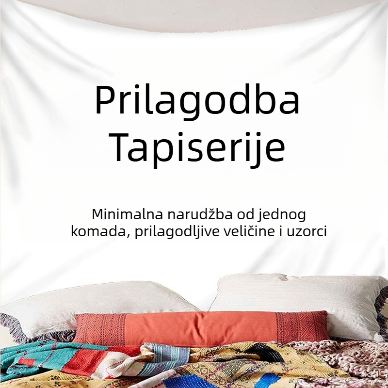 Živahna tropska zelena biljna tapiserija s uzorkom, spavaonica, spavaća soba, dnevni boravak, zidna pozadina, dekorativna tapiserija