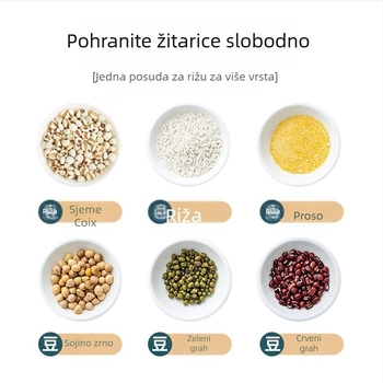 Kuhinjska kutija za pohranu žitarica, pregradni stalci za kante za rižu, odvojene, zapečaćene kante prehrambene kvalitete za kućanstvo