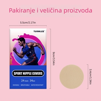 Medicinska neosjetljiva jednokratna naljepnica za bradavice protiv trzaja za dječake, nevidljiva maratonska sportska naljepnica za muške grudi protiv trenja