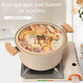 Tvornički novo, mikrotlačni lonac, višenamjenski lonac za kuhanje, kućanski lonac s neprianjajućim slojem, lonac za juhu, indukcijsko kuhalo, plinski štednjak, univerzalni