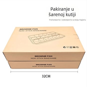 na zalihi 18 bijelih čvrstih dnom kvadratnih neprianjajućih kalupa za pečenje kruha kalup za torte alati za pečenje Brownie Pan