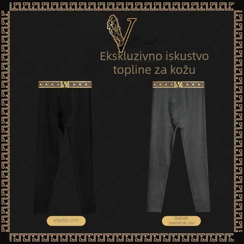 Jesen/zima nove muške njemačke baršunaste jesenske hlače s flis podstavom, zadebljane tople hlače, muške uske tajice otporne na hladnoću, pamučne hlače veleprodaja