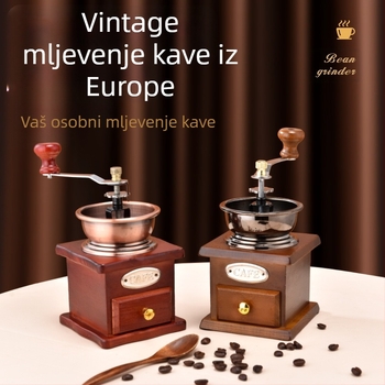 Prekogranični ručni mlinac za kavu Retro mini mlinac za mlinac za kavu Ukrasi za vrući kafić