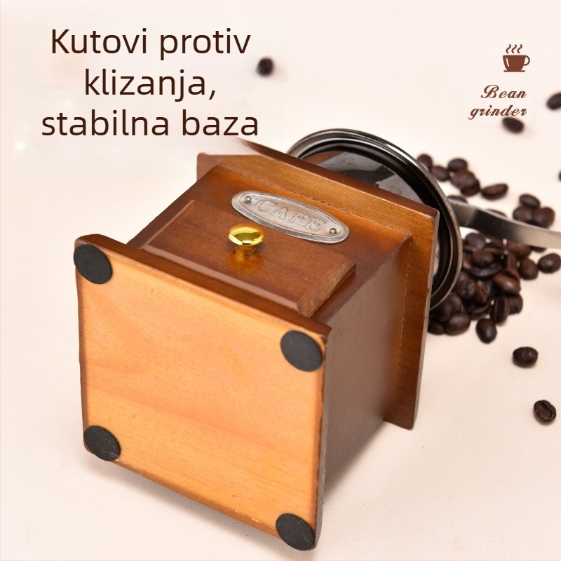 Prekogranični ručni mlinac za kavu Retro mini mlinac za mlinac za kavu Ukrasi za vrući kafić