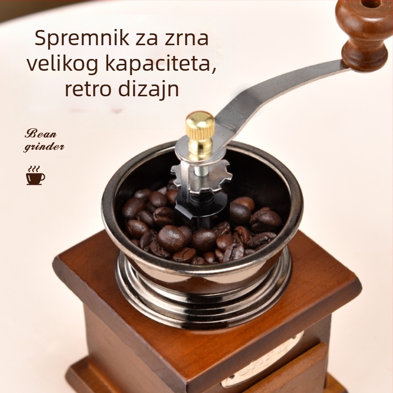 Prekogranični ručni mlinac za kavu Retro mini mlinac za mlinac za kavu Ukrasi za vrući kafić