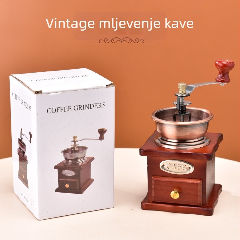 Prekogranični ručni mlinac za kavu Retro mini mlinac za mlinac za kavu Ukrasi za vrući kafić