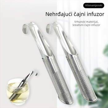 304 Nehrđajući čelik Cijev Viseći Čajni Infuser Čaj Propuštanje Cijev Ručka Filter Propuštanja Čaja Čajna Žlica s Ručkom Čaj Set Čaj