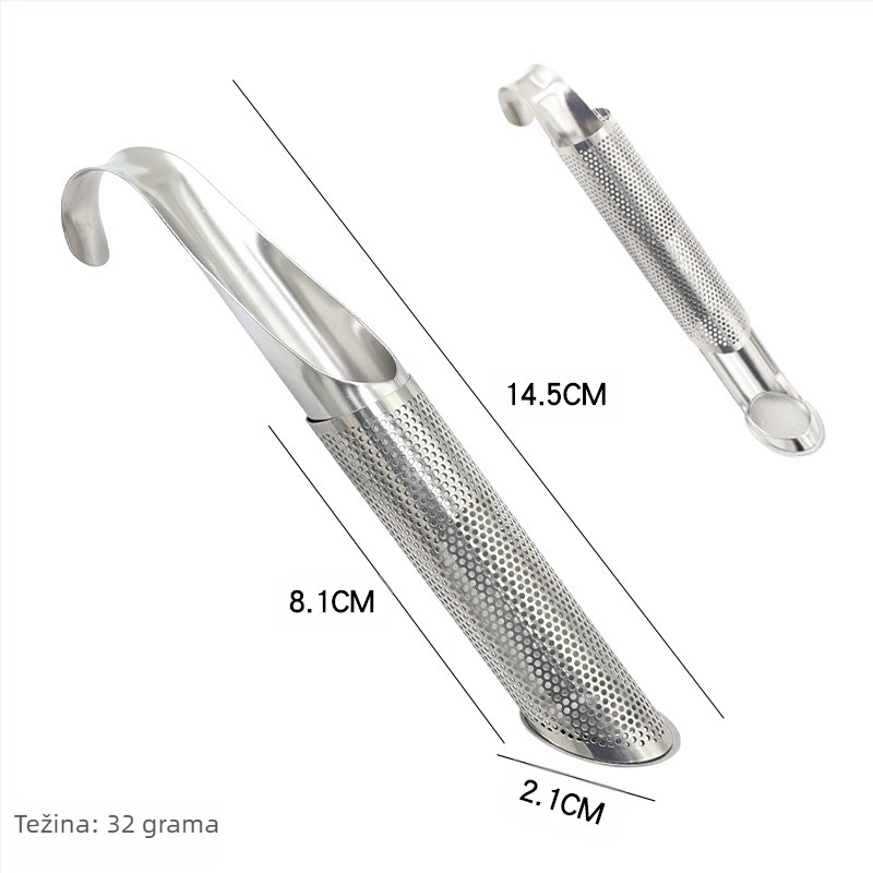 304 Nehrđajući čelik Cijev Viseći Čajni Infuser Čaj Propuštanje Cijev Ručka Filter Propuštanja Čaja Čajna Žlica s Ručkom Čaj Set Čaj