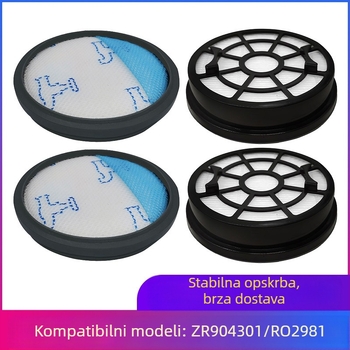 Pogodno za dodatke za usisavače Haunida Rowenta Zr904301, filterski element, prednji i stražnji HEPA filter